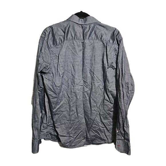 UNTUCKit Gray Pocket Work Casual Long Sleeve Button Down Shirt Men's Size XL - Picture 2 of 4